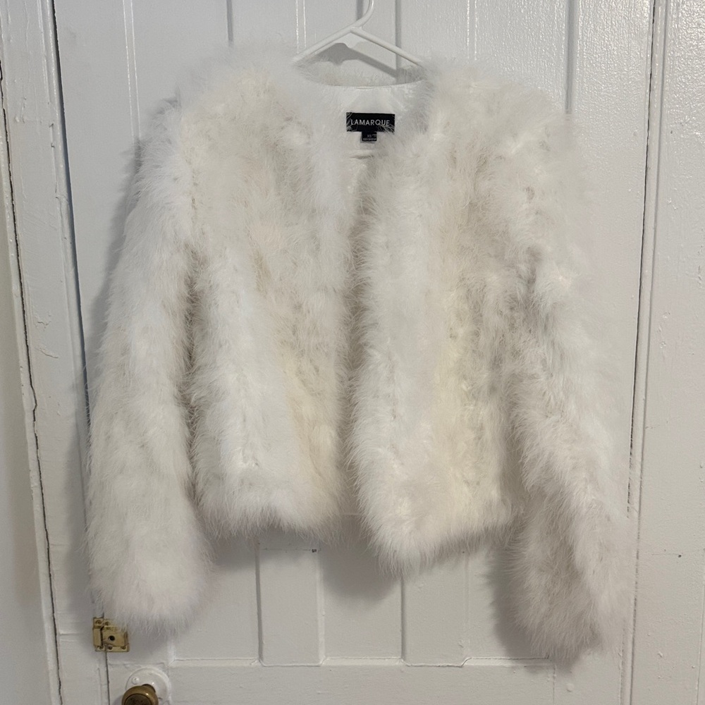 Lamarque Women's Cream Teddy Jacket